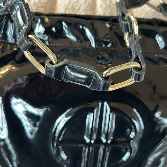 Anine Bing Kate black shoulder bag patent leather NWT and dust bag. - Picture 10 of 13